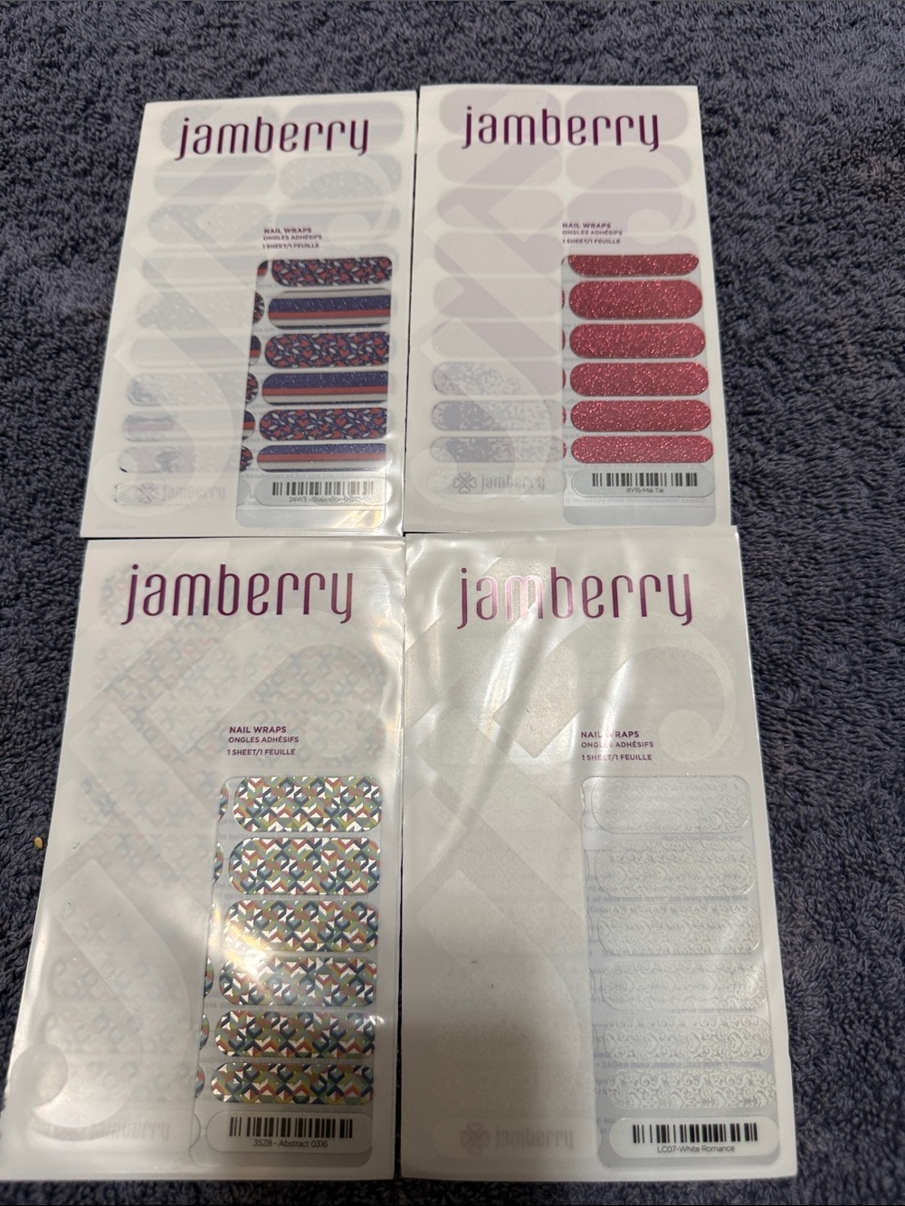 Brand New Jamberry Nail Wraps set of 4